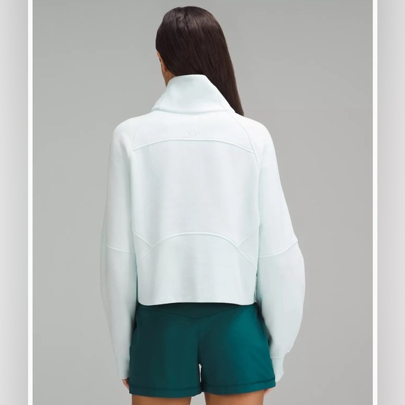 NWT Lululemon Scuba Oversized Funnel-Neck Half Zip in Sheer Blue Size XS/S - Picture 4 of 13